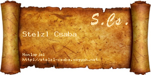 Stelzl Csaba névjegykártya